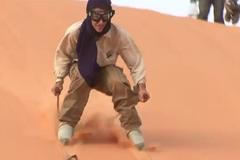 Půjčovna lyží na Sahaře v Africe