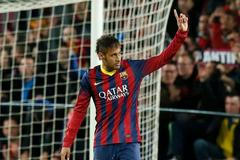 Neymar (FC Barcelona) slaví gól v síti Celty Vigo