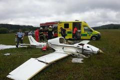 Letadlo, které spadlo u obce Kamenná