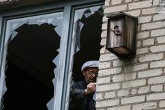 Ukrajina - Slavjansk - ostřelování