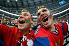 MS 2014, Rusko - Bělorusko: fanoušci
