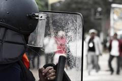 Těžkooděnec, policie