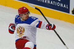 MS 2014,Rusko-Švédsko: Sergej Širokov slaví gól