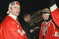 Archivní snímky z ZOH Nagano 1998 - hokej. Jágr a Hašek