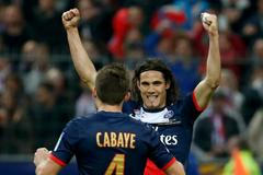 Cavani a Cabaye slaví zisk Ligového poháru