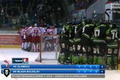 Baráž o extraligu: HC Olomouc - BK Mladá Boleslav (vzájemná radost)