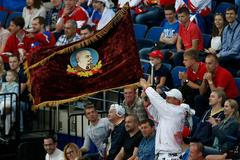 MS 2014, Rusko - Francie: fanoušci Ruska