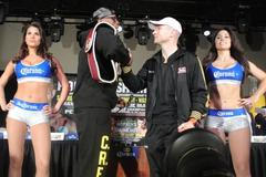 Lukáš Konečný a Peter Quillin na tiskové konferenci