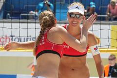 Kristýna Kolocová a Markéta Sluková na turnaji v Praze