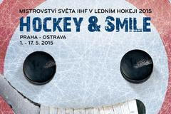 Logo (vizuál) mistrovství světa v hokeji v Praze a Ostravě 2015