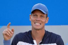 Tomáš Berdych na turnaji v londýně 2014