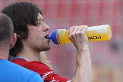 Trénink české reprezentace před utkáním s Itálií (Tomáš Rosický)