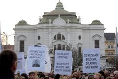 Demonstrace za Činoherní studio v Ústí nad Labem