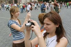 Turisté na Staroměstském náměstí