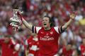 Tomáš Rosický, radost, FA Cup, pohár, Arsenal