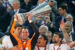 FC Sevilla slaví vítězství ve finále Evropské ligy