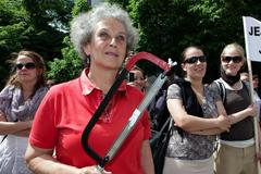 demonstrace za práva pracovních migrantů