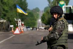 Ukrajina - Slavjansk - armáda - voják