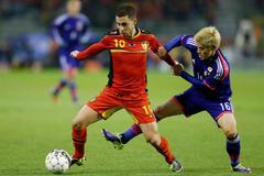 Přátelská fotbalová utkání - Belgie vs. Japonsko