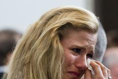 Gabriela Soukalová - pohřeb Václava Fiřtíka