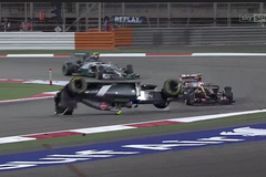 F1 Bahrajn 2014: Esteban Guttiérez, Sauber a Pastor Maldonado, Lotus