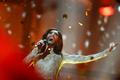 Conchita Wurst representing Austria performs after winning grand final of the 59th Eurovision Song Contest in Copenhagen