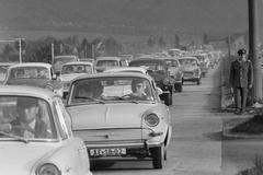 dopravní zácpa 1969 Škoda