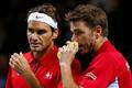 Roger Federer a Stanislas Wawrinka v Davis Cupu