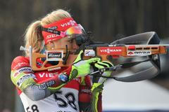 Biatlonová exhibice v Jablonci - Břízkách (Gabriela Soukalová)