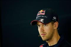 Red Bull Formula One driver Sebastian Vettel of Germany attends a news conference ahead of the Spanish F1 Grand Prix at the Barcelona-Catalunya Circuit in Montmelo