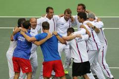 Tenis, DC, Česko - Argentina: čtyřhra - česká radost