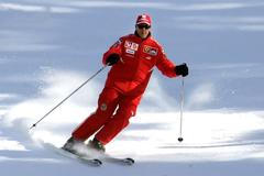 Ferrari's Formula One driver Schumacher skis during his team's winter retreat in Madonna Di Campiglio