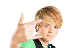 Teenager - školák - student - chlapec - cool - funky