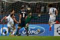 Chelsea's Luiz scores an own goal during their Champions League quarter-final first leg soccer match against Paris St Germain at the Parc des Princes Stadium in Paris
