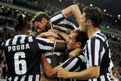Radost hráčů Juventusu