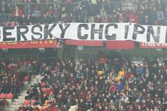 Sparta - Plzeň (transparent proti Limberskému)