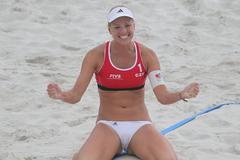 Beach volejbal v Praze 2014 (Kolocová a Sluková)