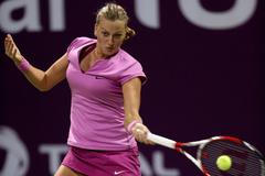 Petra Kvitová na turnaji v Dauhá 2014