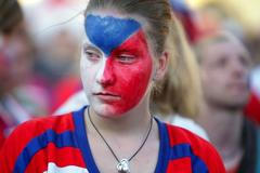 Tak fanoušci sledovali na Staroměstském náměstí semifinále MS Česko - Slovensko