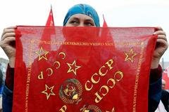 První máj - svátek práce - Ukrajina - Luhansk