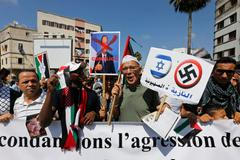 Proti-izraelská demonstrace.