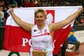 Wlodarczyk of Poland celebrates after winning the women's hammer throw final during European Athletics Championships in Zurich