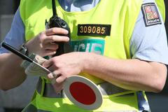 Dopravní policie, policista, silniční kontrola, ilustrační foto