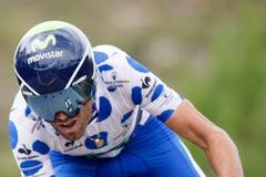 Alejandro Valverde v 11. etapě španělské Vuelty, kterou byla časovka na 40. kilometrů