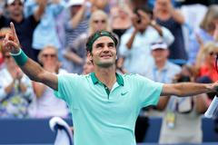 Roger Federer po vítězství na turnaji v Cincinnati