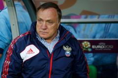Dick Advocaat na Euru 2012. (Rusko - Česká republika)
