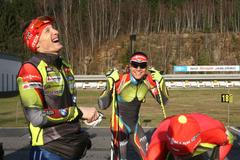 Biatlonová exhibice v Jablonci - Břízkách (Moravec a Krčmář)