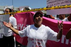 Mexiko - demonstrace - Rosa Verduzcová