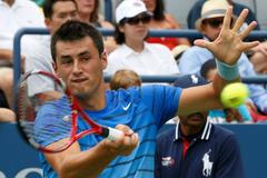 Bernard Tomic na tenisovém US Open 2013