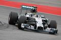 Mercedes Formula One driver Rosberg drives through corner during German F1 Grand Prix at Hockenheim